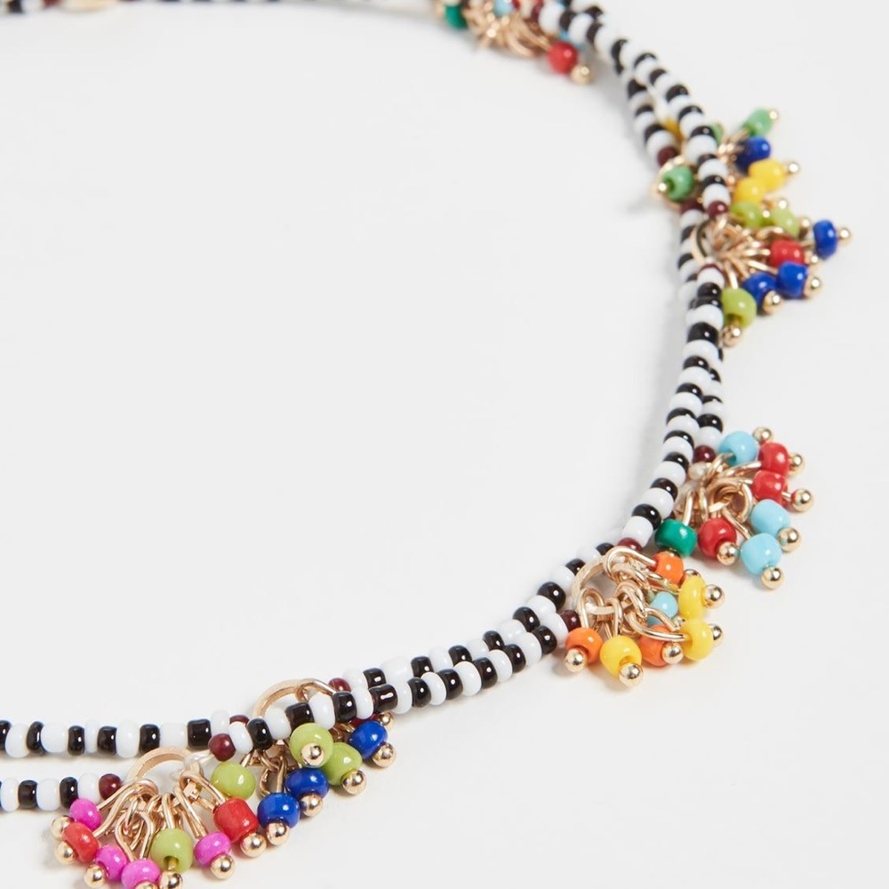 Roxanne assouline Dangle & Fringe Beaded Necklace